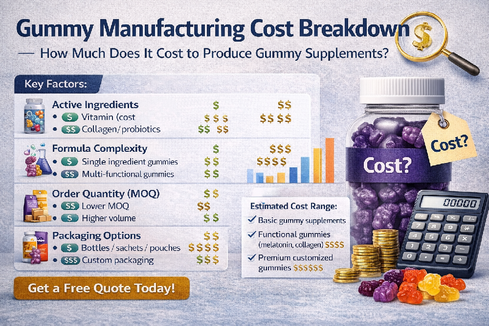 Key Factors That Affect Gummy Manufacturing Cost