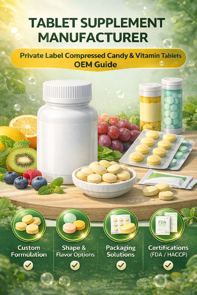 Tablet Supplement Manufacturer | Private Label Vitamin Tablets OEM