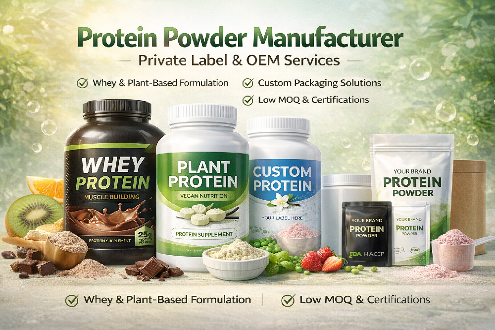 Protein Powder Manufacturer | Private Label Protein Supplements OEM
